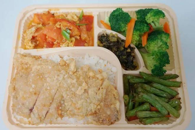 Deep Fried Pork Chop Bento 炸猪排